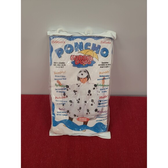 New! Vintage Puddle Duds Dalmatian Poncho - Picture 1 of 2